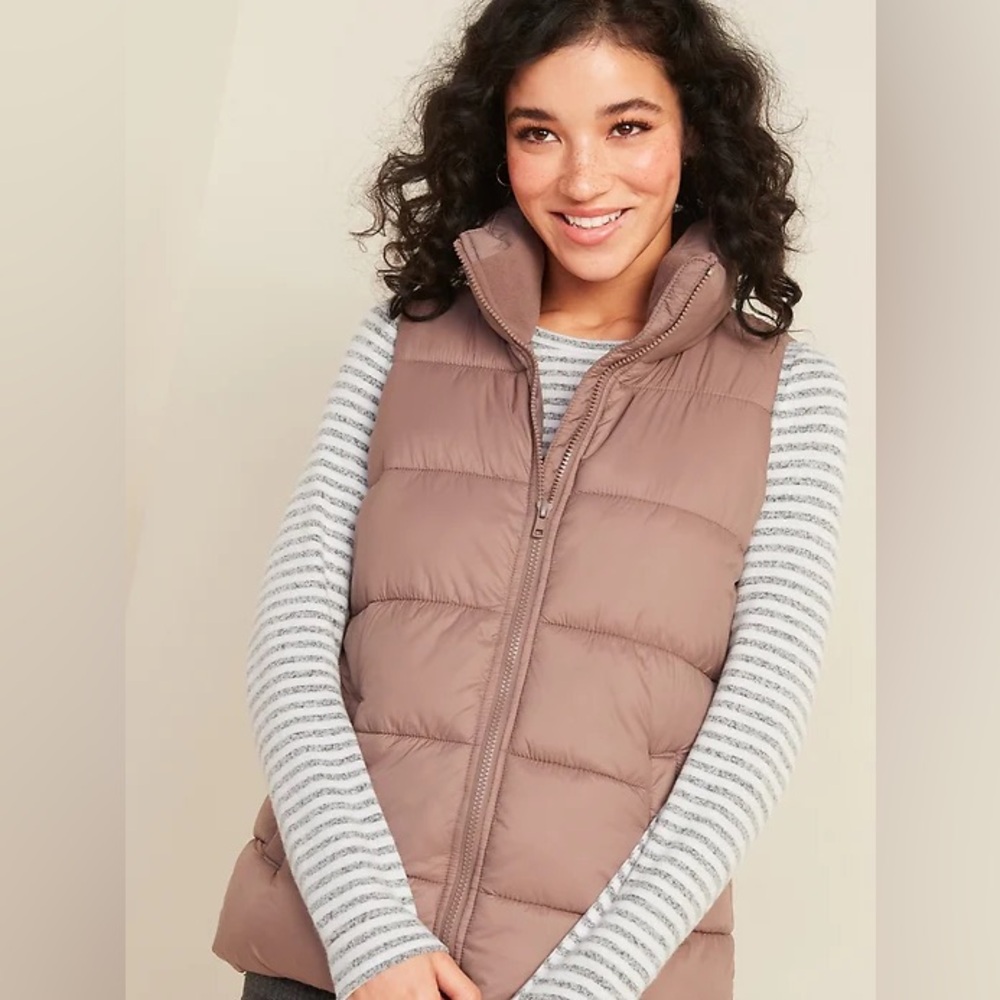 Old navy Women's Brown Puffer Vest